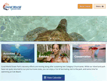 Tablet Screenshot of coralworldvi.com
